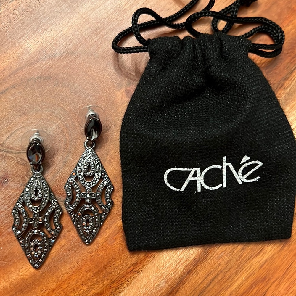 Cache Pewter Dangle Earrings - image 2